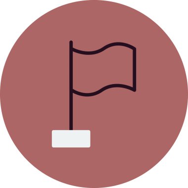 bayrak ikonu vektör illüstrasyonu 