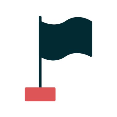 bayrak ikonu vektör illüstrasyonu
