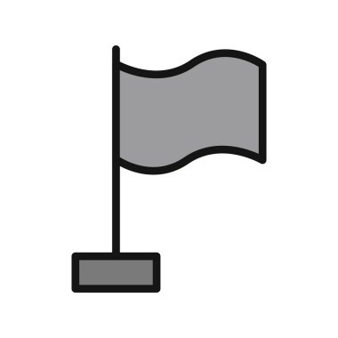 bayrak ikonu vektör illüstrasyonu