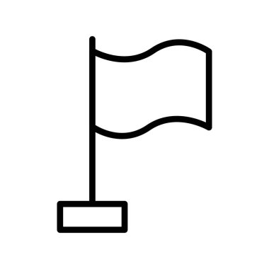 bayrak ikonu vektör illüstrasyonu