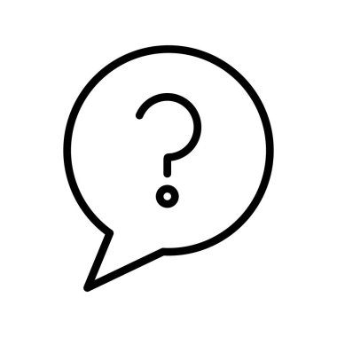 Soru işareti simgesi, vektör illüstrasyonuna yardım