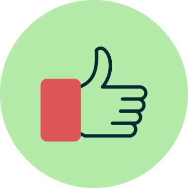 trend biçimi izole edilmiş arkaplanda başparmak simgesi