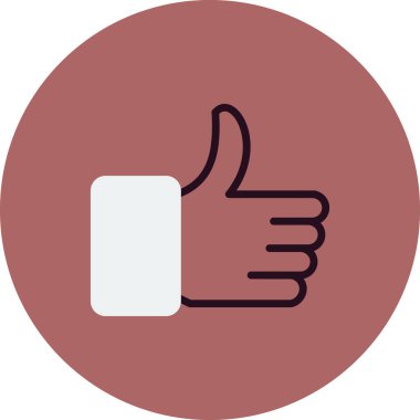 trend biçimi izole edilmiş arkaplanda başparmak simgesi