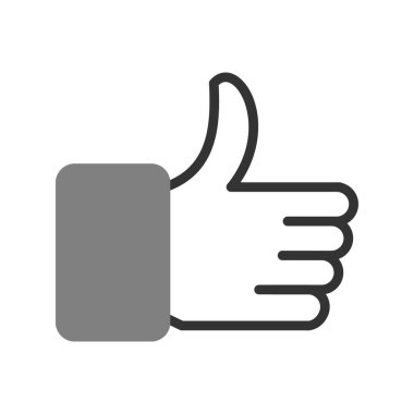 trend biçimi izole edilmiş arkaplanda başparmak simgesi