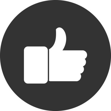 trend biçimi izole edilmiş arkaplanda başparmak simgesi