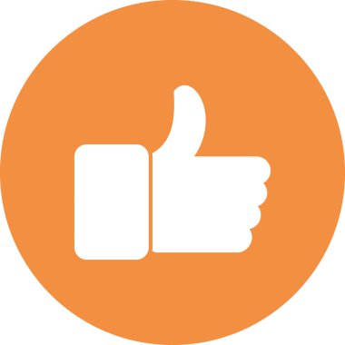 trend biçimi izole edilmiş arkaplanda başparmak simgesi