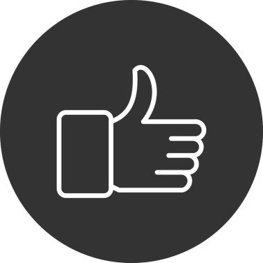 trend biçimi izole edilmiş arkaplanda başparmak simgesi