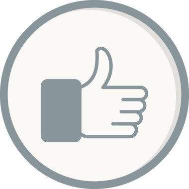 trend biçimi izole edilmiş arkaplanda başparmak simgesi