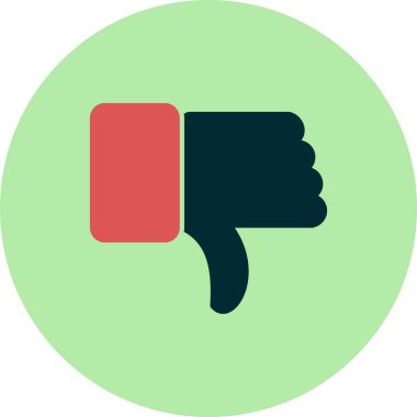 işaret vektör illüstrasyon simgesinden hoşlanmadım