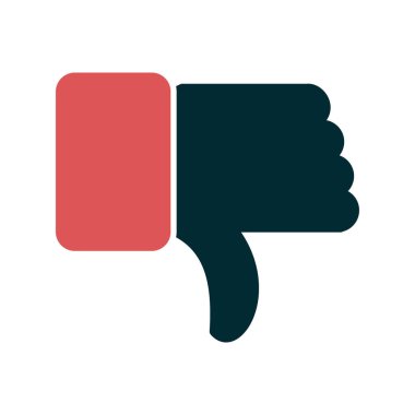 işaret vektör illüstrasyon simgesinden hoşlanmadım