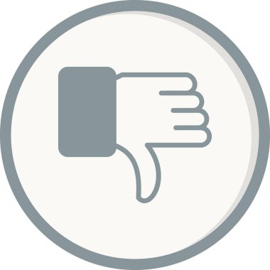 işaret vektör illüstrasyon simgesinden hoşlanmadım