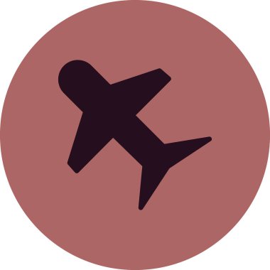 Uçak uçan ikonunun vektör illüstrasyonu 