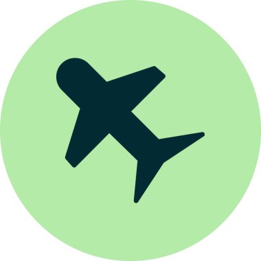 Uçak uçan ikonunun vektör illüstrasyonu 