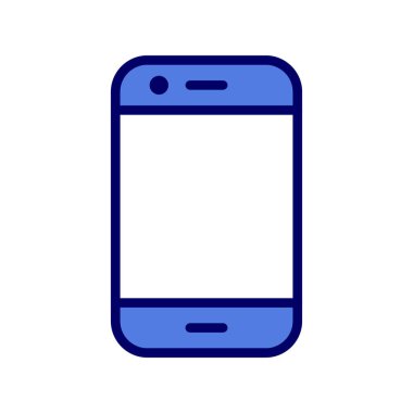 Akıllı telefonmuş. Web simgesi vektör illüstrasyonu