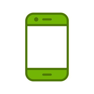 Akıllı telefonmuş. Web simgesi vektör illüstrasyonu