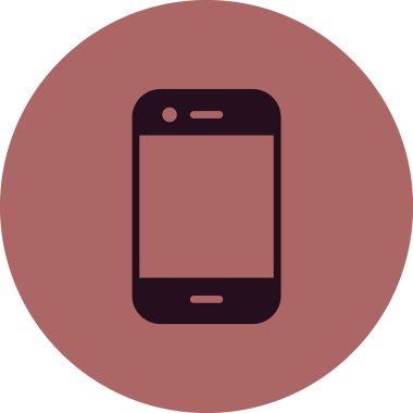 Akıllı telefonmuş. Web simgesi vektör illüstrasyonu