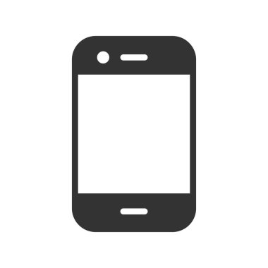 Akıllı telefonmuş. Web simgesi vektör illüstrasyonu