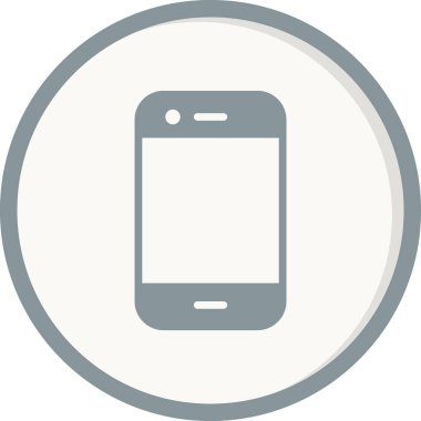 Akıllı telefonmuş. Web simgesi vektör illüstrasyonu
