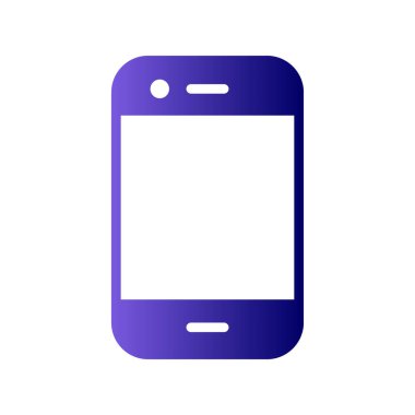 Akıllı telefonmuş. Web simgesi vektör illüstrasyonu