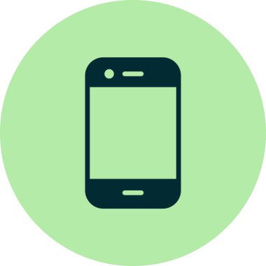 Akıllı telefonmuş. Web simgesi vektör illüstrasyonu