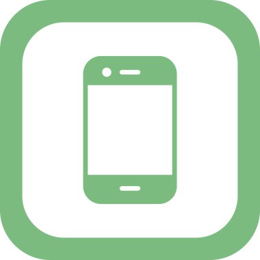 Akıllı telefonmuş. Web simgesi vektör illüstrasyonu