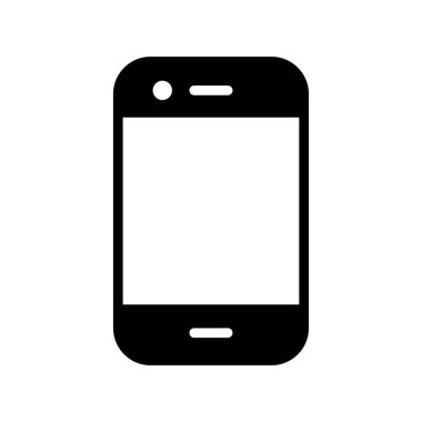 Akıllı telefonmuş. Web simgesi vektör illüstrasyonu