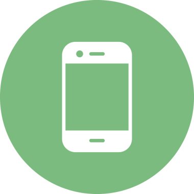 Akıllı telefonmuş. Web simgesi vektör illüstrasyonu