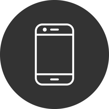 Akıllı telefonmuş. Web simgesi vektör illüstrasyonu