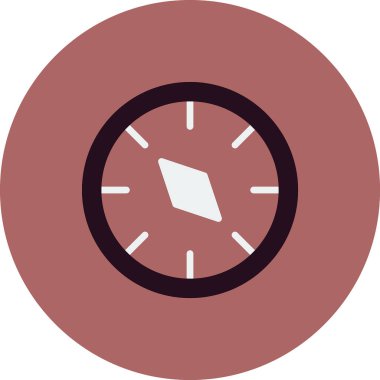 Pusula düz simge vektör çizim