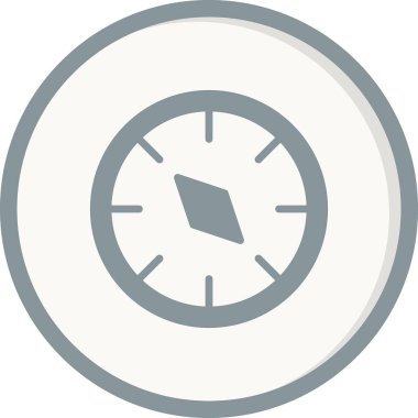 Pusula düz simge vektör çizim