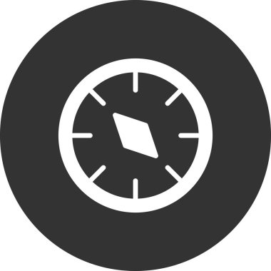 Pusula düz simge vektör çizim