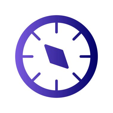 Pusula düz simge vektör çizim