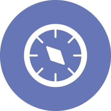 Pusula düz simge vektör çizim