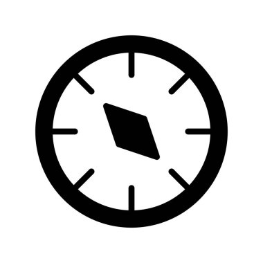 Pusula düz simge vektör çizim