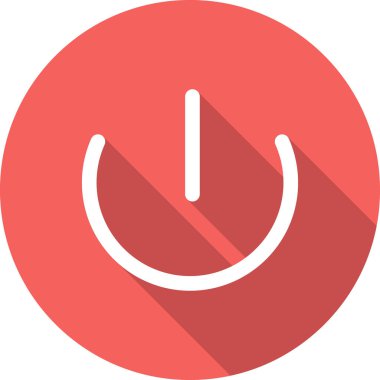 Bir güç düğmesi simgesinin vektör çizimi