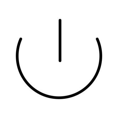 Bir güç düğmesi simgesinin vektör çizimi