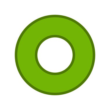 Dairesel disk simgesinin vektör illüstrasyonu