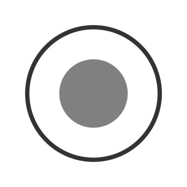 Dairesel disk simgesinin vektör illüstrasyonu