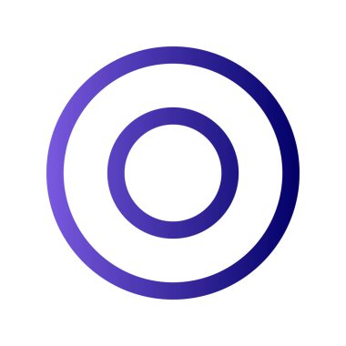 Dairesel disk simgesinin vektör illüstrasyonu