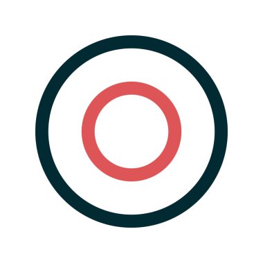 Dairesel disk simgesinin vektör illüstrasyonu