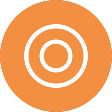 Dairesel disk simgesinin vektör illüstrasyonu