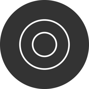 Dairesel disk simgesinin vektör illüstrasyonu