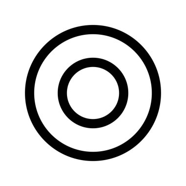 Dairesel disk simgesinin vektör illüstrasyonu