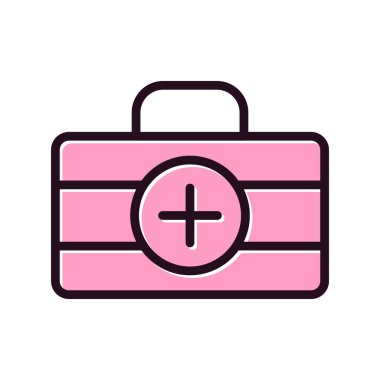 ilk yardım kiti vektör simgesi modern basit illüstrasyon