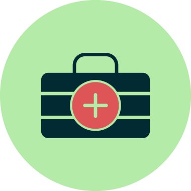 ilk yardım kiti vektör simgesi modern basit illüstrasyon