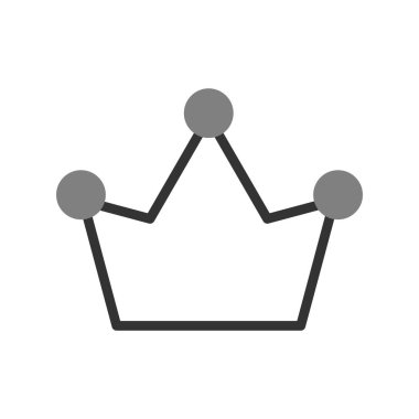 Taç ikonu. Basit illüstrasyon, web tasarımı