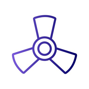 fan üfleyici simgesi. vektör illüstrasyonu