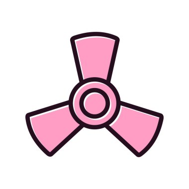 fan üfleyici simgesi. vektör illüstrasyonu