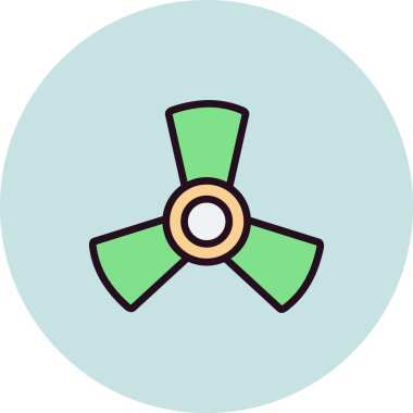 fan üfleyici simgesi. vektör illüstrasyonu