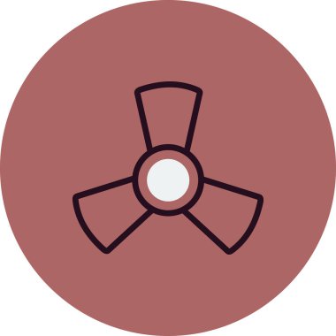 fan üfleyici simgesi. vektör illüstrasyonu